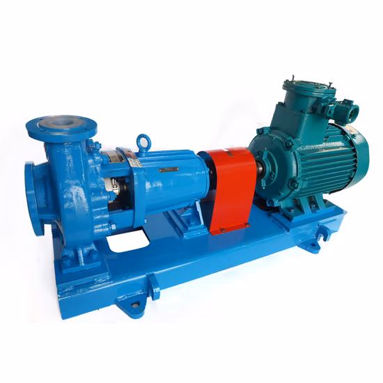 Pompes en plastique centrifuges anticorrosion de doublure chimique non métallique