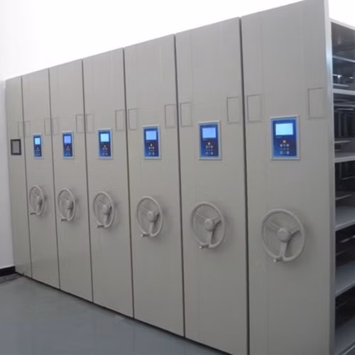 Système de stockage compact en acier intelligent avec contrôle automatique pour bureau/étagère à livres/étagère à compacteur mobile